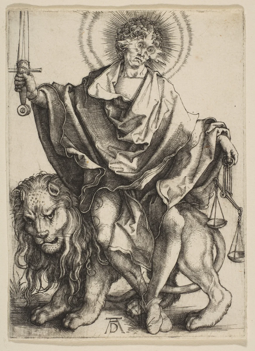 Justice by Albrecht Dürer, print, 1499