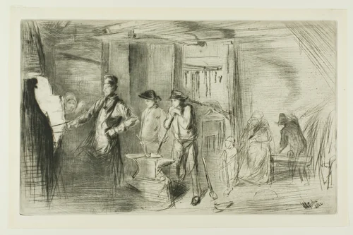 The Forge by James McNeill Whistler, print, 1861