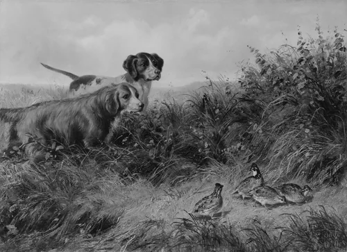 On Point by Arthur Fitzwilliam Tait, artwork, 1874