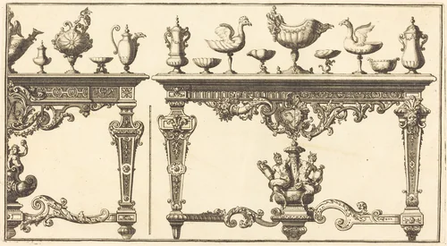 Livre de Tables by Pierre Lepautre, print, 1660-1744