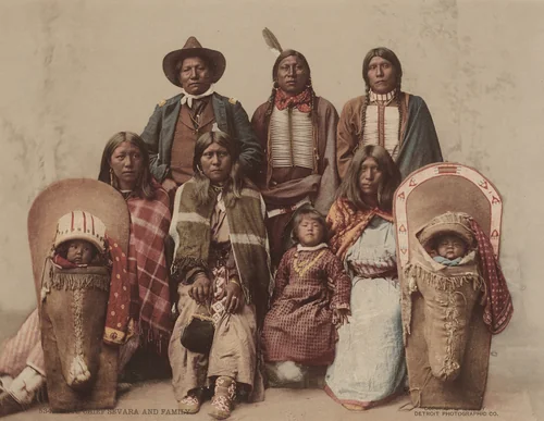 Ute Chief Severo and Family by Charles A. Nast, photograph, 1885-1899
