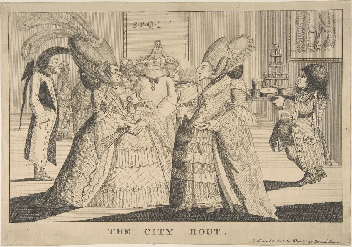 The City Rout by Richard St. George Mansergh St. George, print, 1776