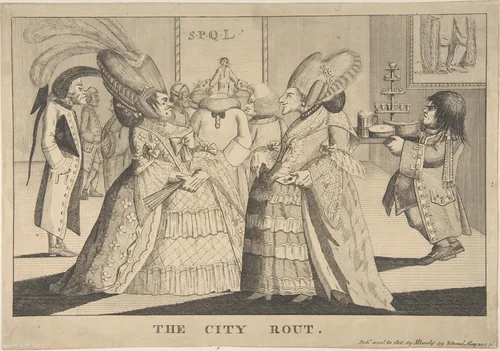 The City Rout by Richard St. George Mansergh St. George, print, 1776