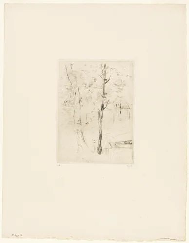 The Lake in the Bois de Boulogne by Berthe Morisot, print, 1889