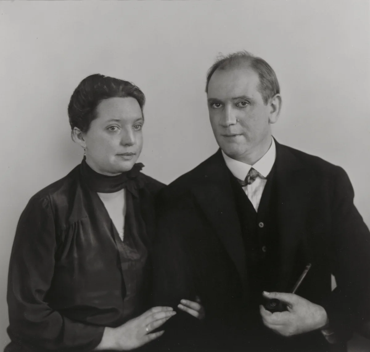 The Painter Ludwig E. Ronig and his Wife Anna by August Sander, photograph, 1926