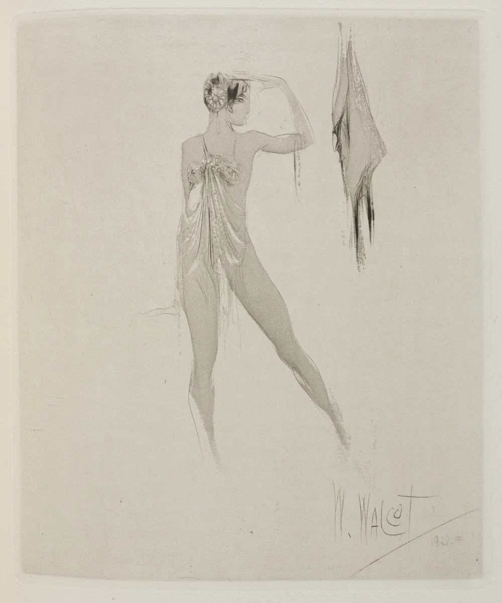 Herodias: Page 47, Her feet stepped one before the other by William Walcot, print, 1928
