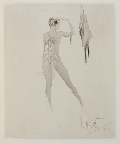 Herodias: Page 47, Her feet stepped one before the other by William Walcot, print, 1928