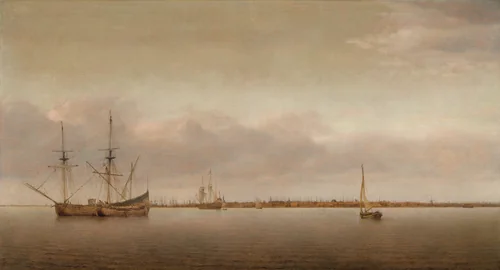 View of Hoorn by Abraham de Verwer, painting, 1650