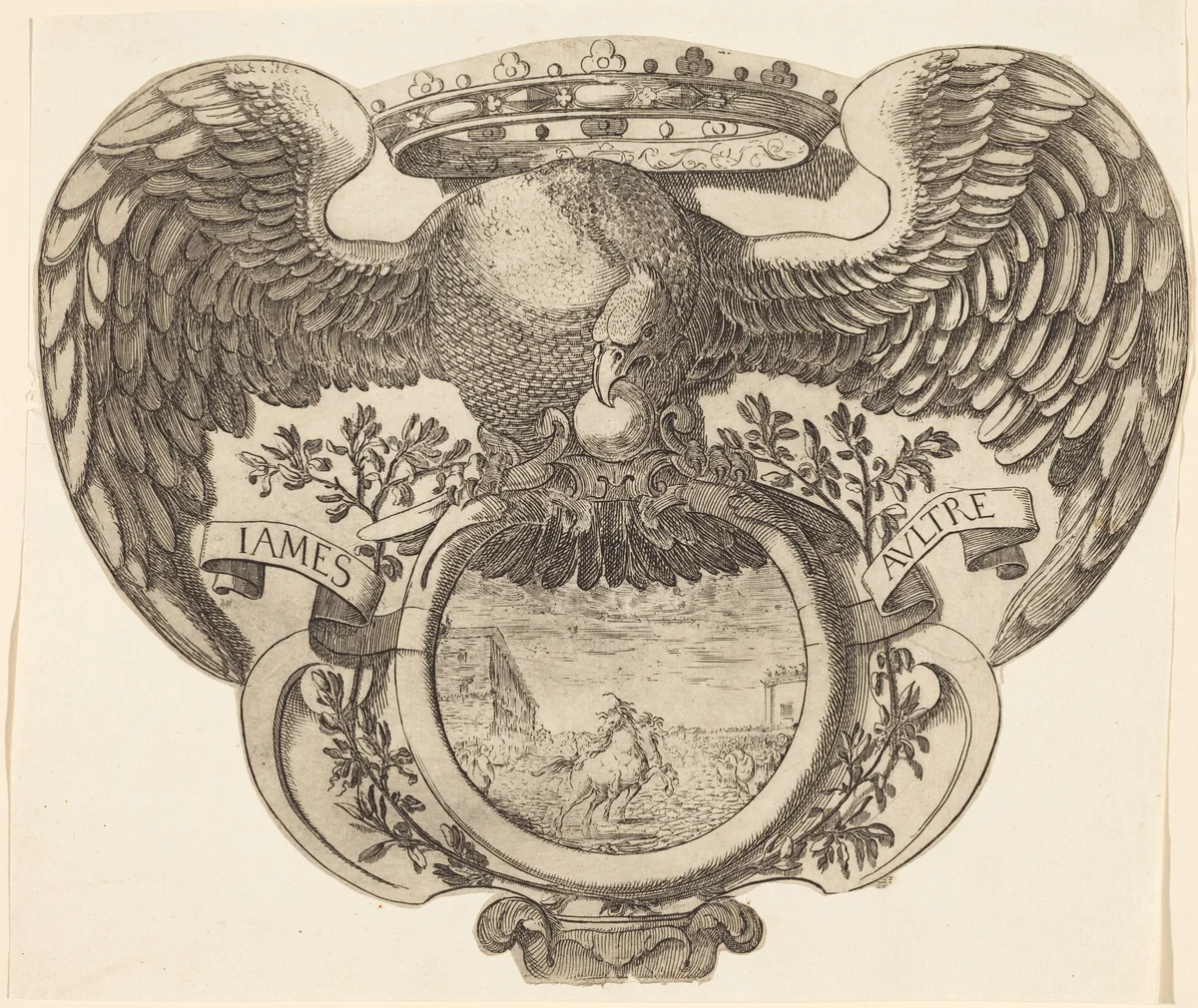 Coat of Arms by Jacques Callot, print, 1600-1699