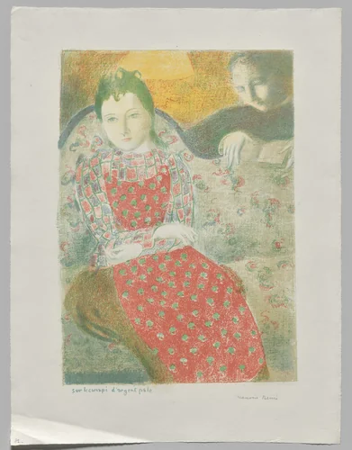 On the Pale Silver Sofa by Maurice Denis, print, 1899