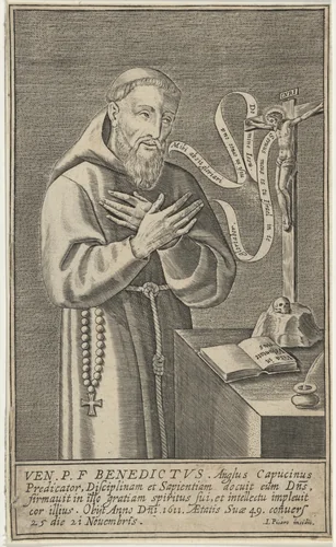 William Fich of Canfield, Essex by Jacques Picart, print, 1623