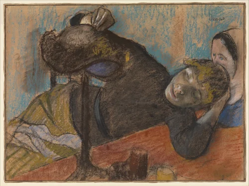 The Milliner by Edgar Degas, drawing, 1877-1887