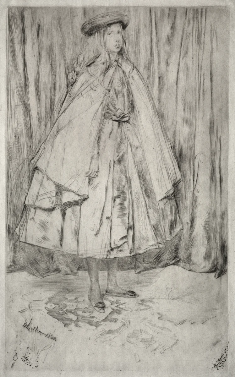 Annie Haden by James McNeill Whistler, print, 1860
