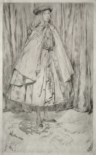 Annie Haden by James McNeill Whistler, print, 1860