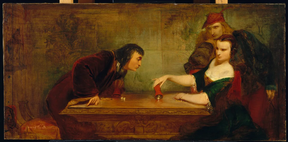 The Last Throw by Charles Robert Leslie, artwork, 1837-1840