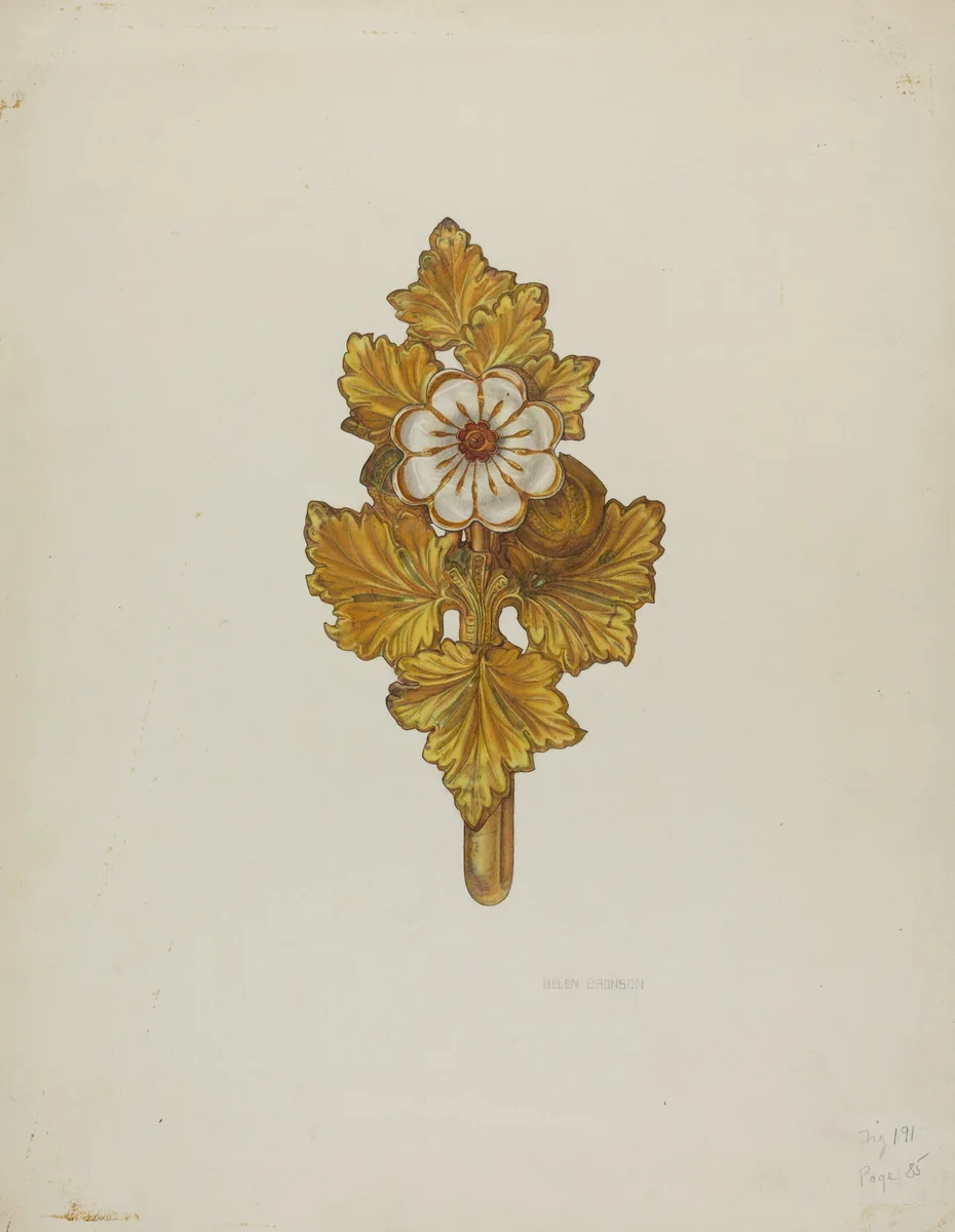 Tie-back by Helen Bronson, index of american design, 1941