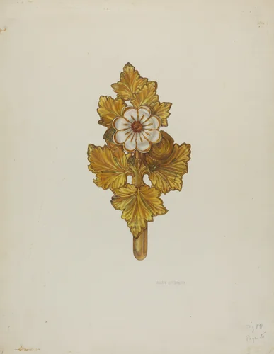 Tie-back by Helen Bronson, index of american design, 1941