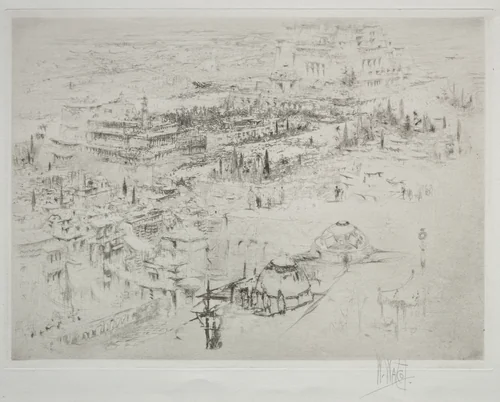 Temple of Baal by William Walcot, print, 1918