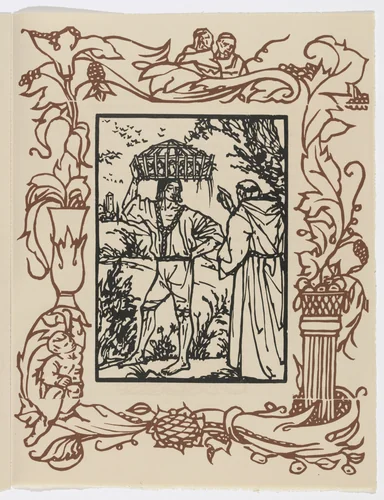 Plate (page 135) from Les Petites Fleurs de St. François (The Little Flowers of St. Francis) by Émile Bernard, illustrated book, 1928