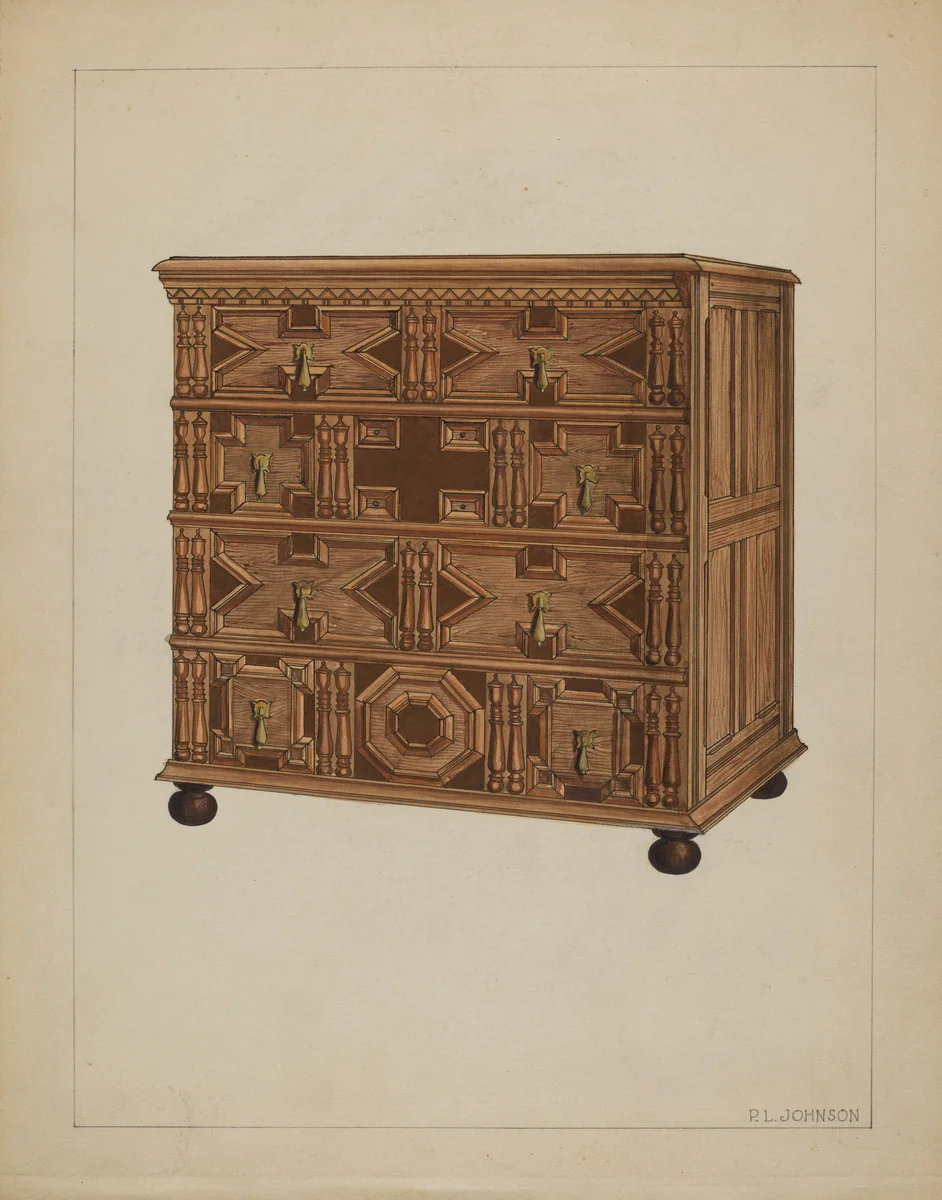 Chest of Drawers by Philip Johnson, index of american design, 1936