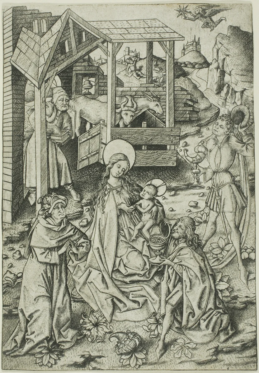 The Adoration of the Magi by Master E. S., print, 1460-1465