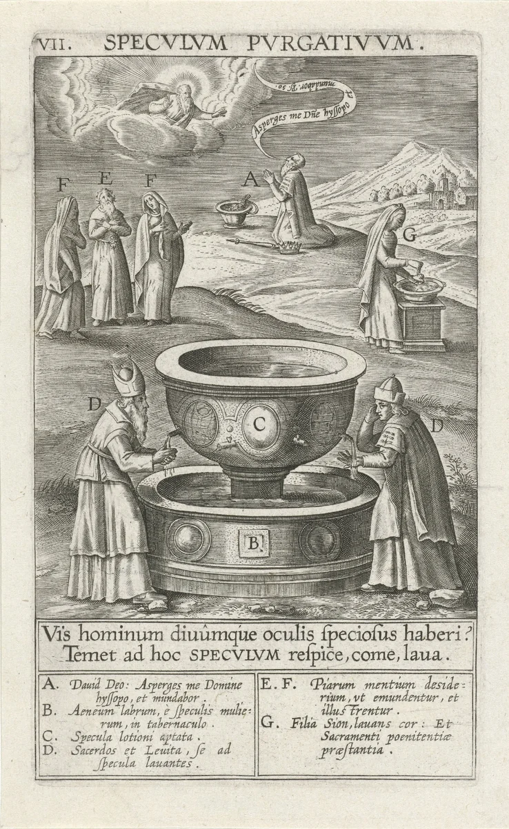 Spiegel der reinheid by Theodoor Galle, print, 1610