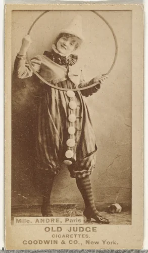 Mlle. Andre, Paris, from the Actors and Actresses series (N171) for Old Judge Cigarettes by Goodwin & Company, photograph, 1886-1890