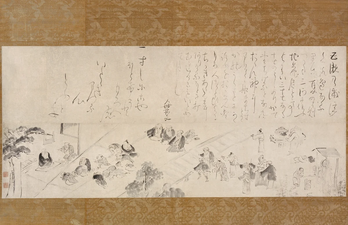 Group Pilgrimage to the Jizo Nun by Ike Taiga, other, 1750-1770