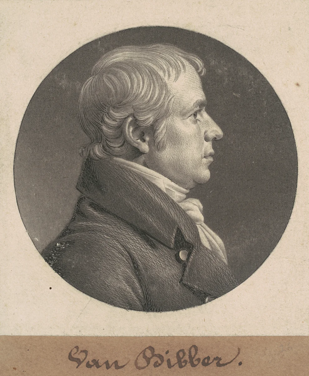 Toppan Webster by Charles B. J. Févret de Saint-Mémin, print, 1803-1804