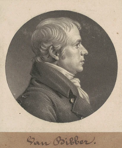 Toppan Webster by Charles B. J. Févret de Saint-Mémin, print, 1803-1804