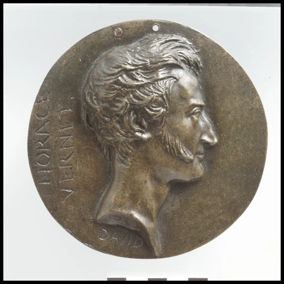 Horace Vernet (1789–1863) by Pierre-Jean David d'Angers, metalwork, 1828