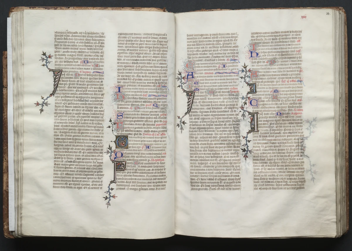 The Gotha Missal: Fol. 33r, Text by Master of the Boqueteaux, book, 1370-1380