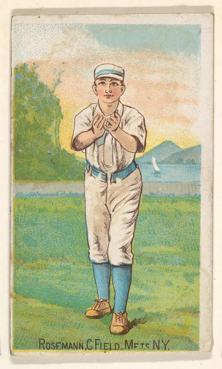 Rosemann, Center Field, Mets, New York, from the Gold Coin series (N284) for Gold Coin Chewing Tobacco by D. Buchner & Co., print, 1887
