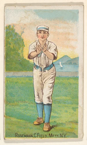 Rosemann, Center Field, Mets, New York, from the Gold Coin series (N284) for Gold Coin Chewing Tobacco by D. Buchner & Co., print, 1887
