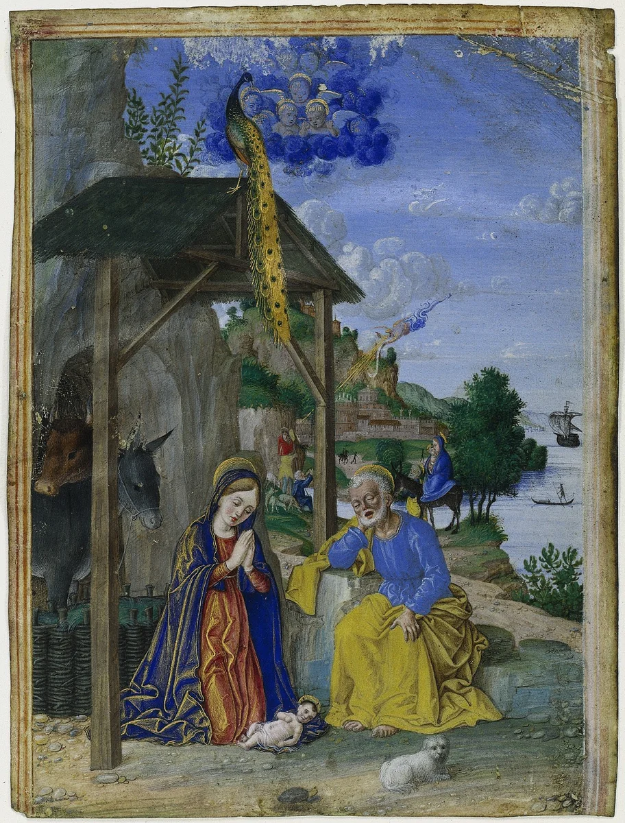 Single Miniature: The Nativity by Girolamo dai Libri, manuscript, 1510-1520