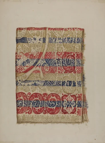 Eagle Coverlet by Eva Wilson, index of american design, 1938