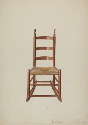 Ladder Rock Chair by John Sullivan, index of american design, 1937
