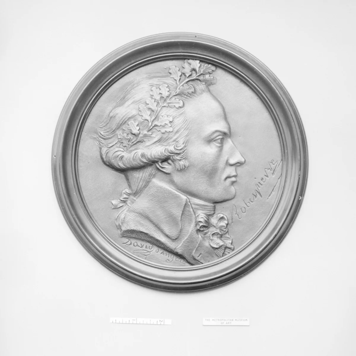 Maximilien Marie Isidore Robespierre (1758–1794), French revolutionary and investigator of "the Terror" by Pierre-Jean David d'Angers, metalwork, 1800-1899