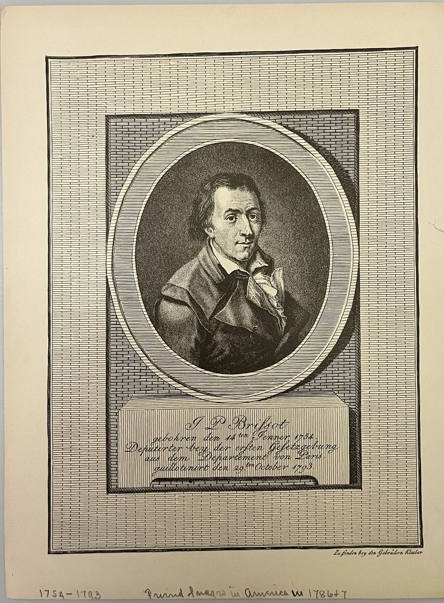 Jacques Pierre Brissot by Klauber Brothers, other, 1800-1899