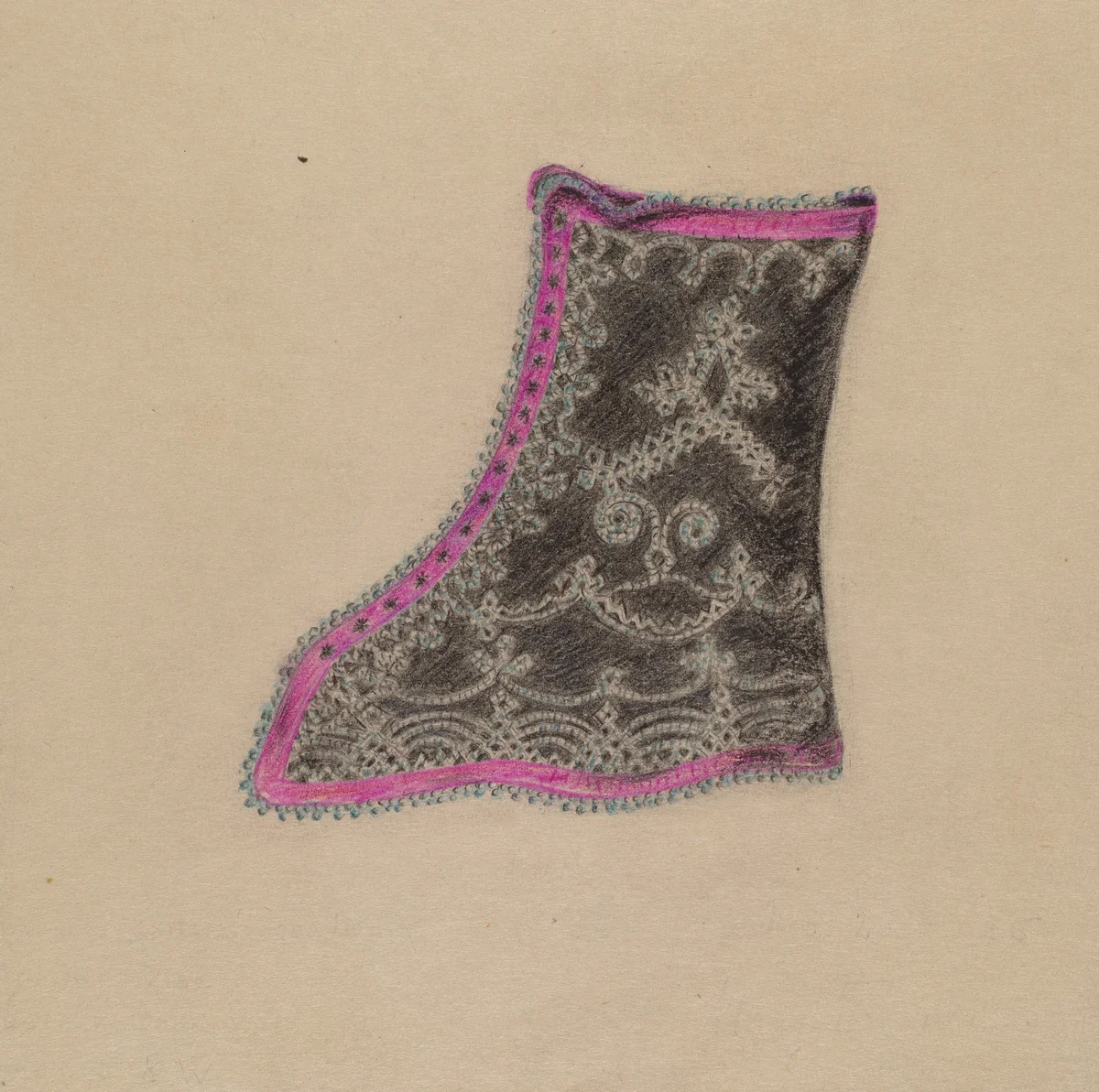 Woman's Gaters by Mary Berner, index of american design, 1935-1942