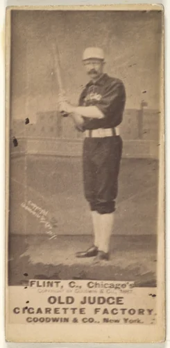 Frank Sylvester "Silver" Flint, Catcher, Chicago, from the Old Judge series (N172) for Old Judge Cigarettes by Goodwin & Company, photograph, 1887
