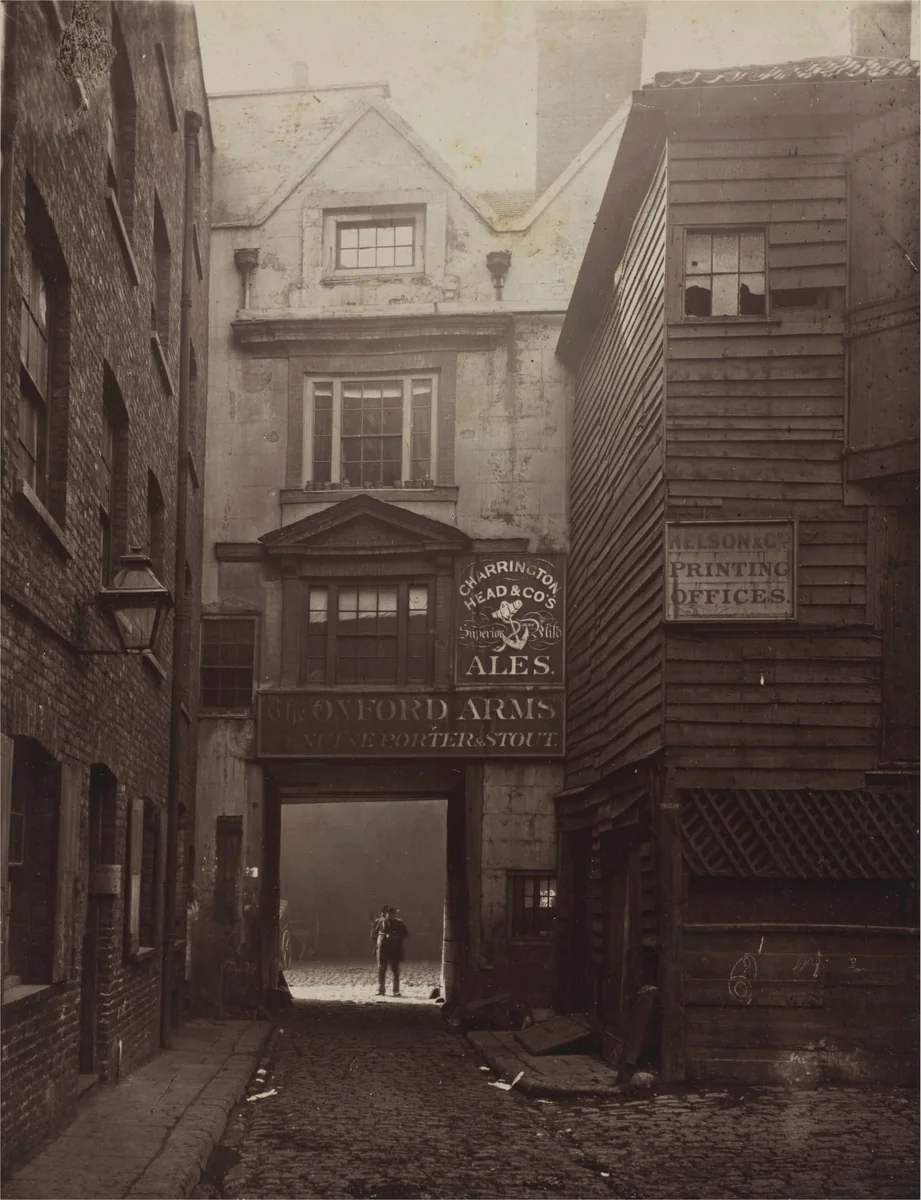 The Oxford Arms, Warwick Lane by Alfred H. Bool; John Bool, photograph, 1875