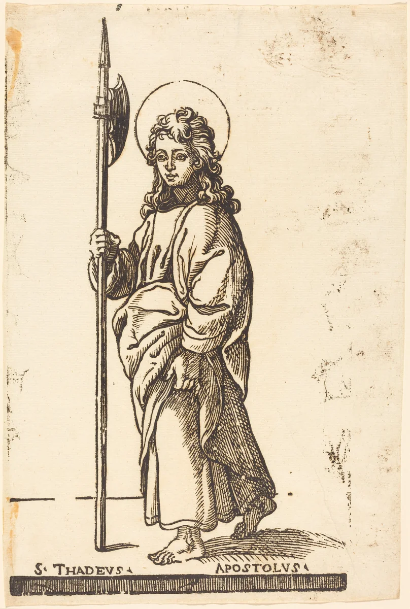 Saint Jude (Thaddeus) by Jacques Stella, print, 1596-1657