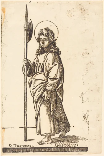 Saint Jude (Thaddeus) by Jacques Stella, print, 1596-1657