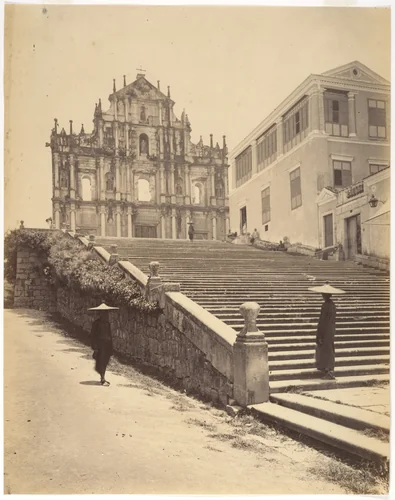 St. Pauls Cathedral, Macao by John Thomson, photograph, 1869