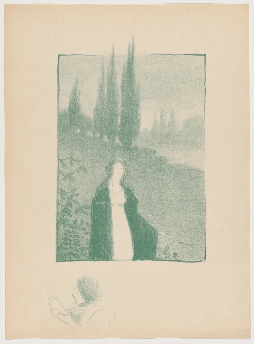 Invocation mémoriale by Maurice Dumont, print, 1895