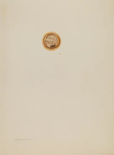 Cuff Link by Dorothy Dwin, index of american design, 1940