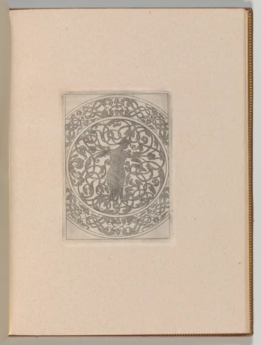 Copies after the 'Livre contenant passement de moresques' (plate 12) by Jacques Androuet du Cerceau, book, 1800-1900