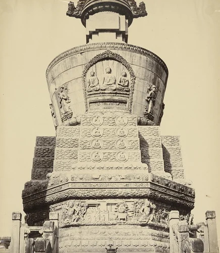 Architectural View of the Lama Temple Near Pekin by Felice Beato, photograph, 1860