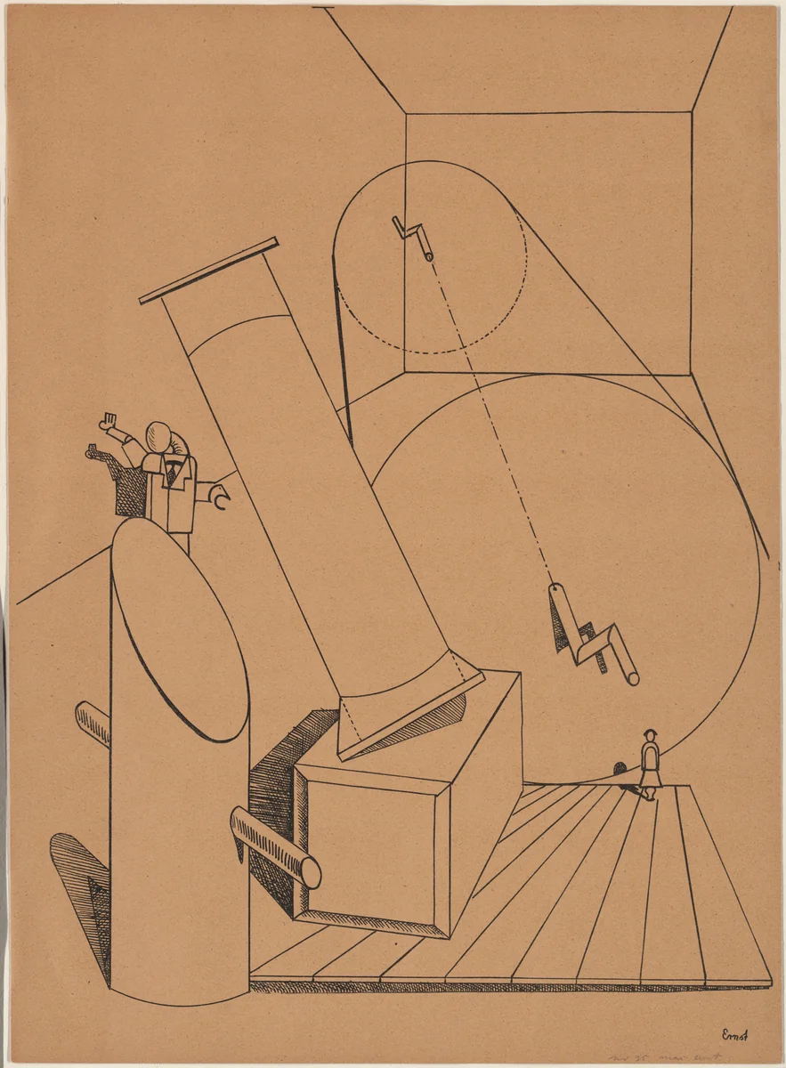 Plate V from Let There Be Fashion, Down With Art (Fiat modes pereat ars) by Max Ernst, print, 1920